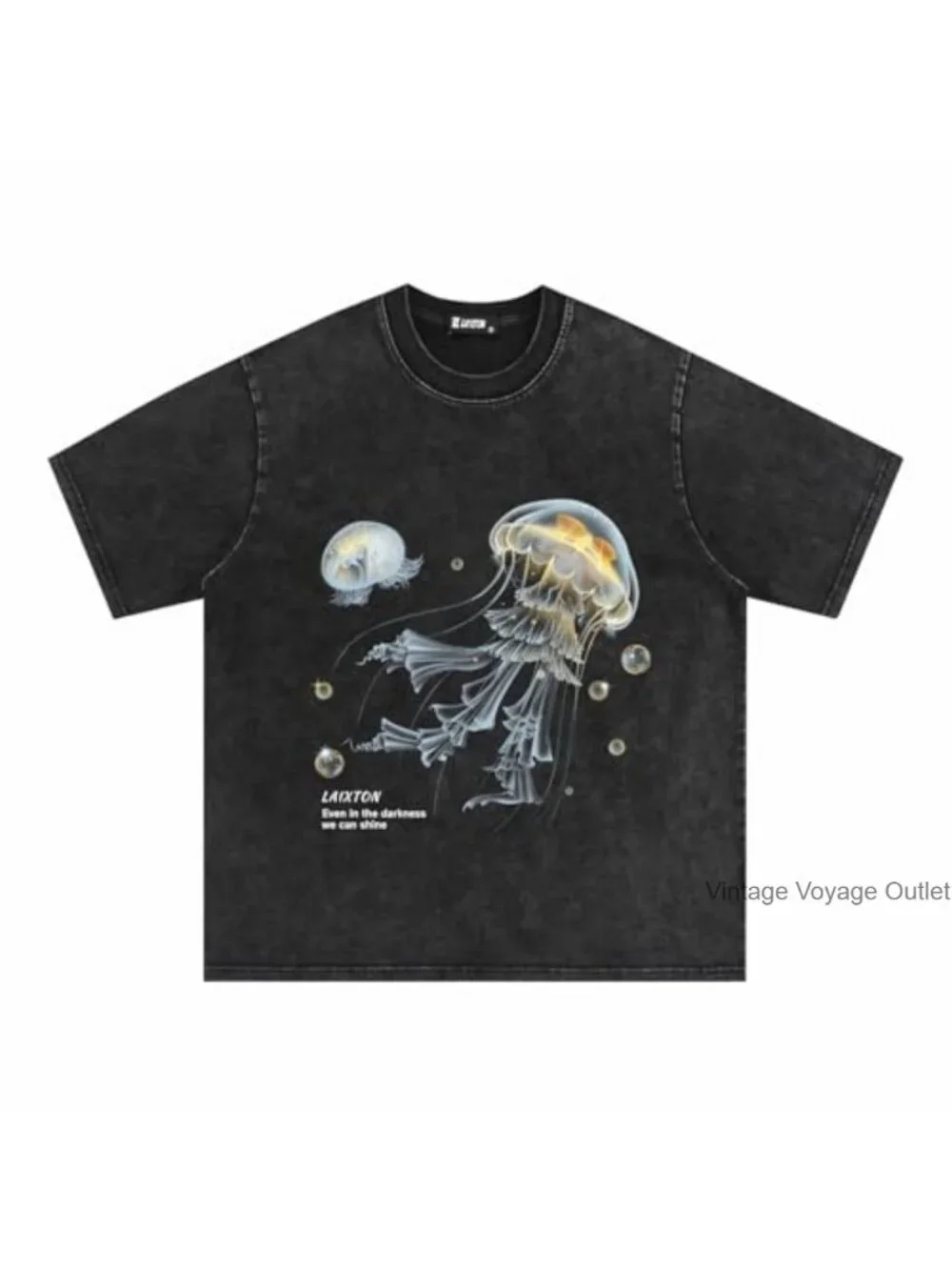 Oversized Graphic Tee Short Sleeve Cotton Vintage Streetwear Unisex Crewneck